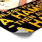 Cute Hamster Design For Men Women Kids Dwarf Hamst Poster (Hoek)