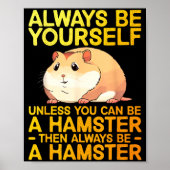 Cute Hamster Design For Men Women Kids Dwarf Hamst Poster (Voorkant)