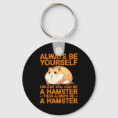 Cute Hamster Design For Men Women Kids Dwarf Hamst Sleutelhanger (Voorkant)