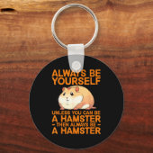 Cute Hamster Design For Men Women Kids Dwarf Hamst Sleutelhanger (Voorkant)