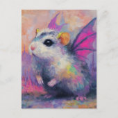 Cute Hamster Dragon Briefkaart (Voorkant)