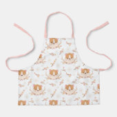 Cute Hamster Face and Pink Flowers Pattern Schort (Voorkant)