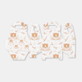 Cute Hamster Face + Flowers Birthday Dank je Bedankdoosjes (Uitgevouwen)