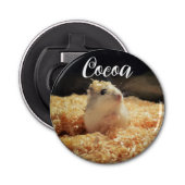 Cute Hamster Gift for Hamster Lovers Button Flesopener (Voorkant)