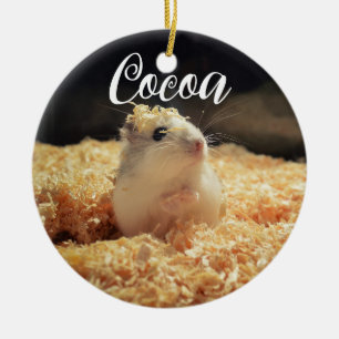 Cute Hamster Gift for Hamster Lovers Keramisch Ornament