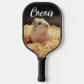 Cute Hamster Gift for Hamster Lovers Pickleball Paddle (Achterkant)
