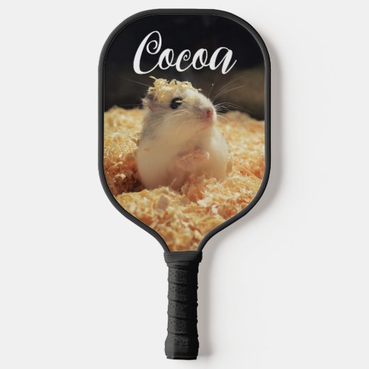 Cute Hamster Gift for Hamster Lovers Pickleball Paddle (Achterkant)