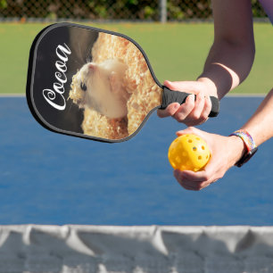 Cute Hamster Gift for Hamster Lovers Pickleball Paddle