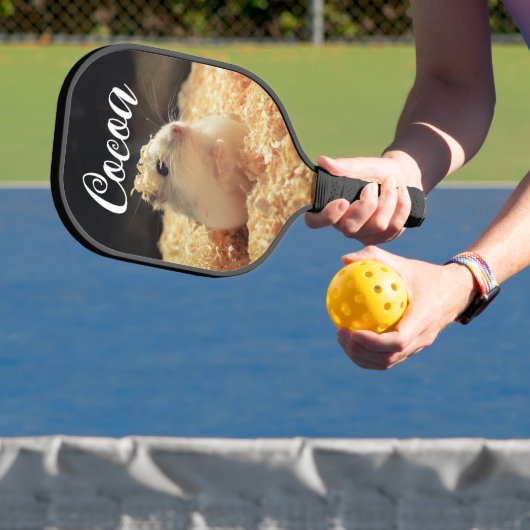 Cute Hamster Gift for Hamster Lovers Pickleball Paddle (Insitu)