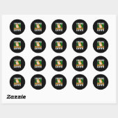 Cute Hamster Gift voor meisjes jongens Volwassenen Ronde Sticker (Vel)