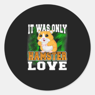 Cute Hamster Gift voor meisjes jongens Volwassenen Ronde Sticker