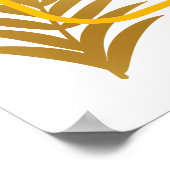 Cute Hamster groen getinte kinderverjaardagsfeestj Poster (Hoek)