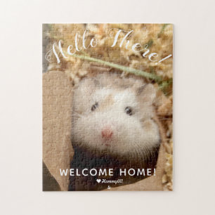 Cute Hamster Hallo Daar Welkom thuis Legpuzzel