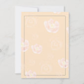 Cute Hamster Heart en flora design Valentijn Bedankkaart (Achterkant)