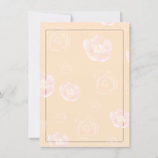 Cute Hamster Heart en flora design Valentijn Bedankkaart (Achterkant)