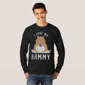 Cute Hamster  I Love My Hammy T-shirt (Voorkant volledig)
