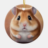 Cute Hamster Keramisch Ornament (Voorkant)