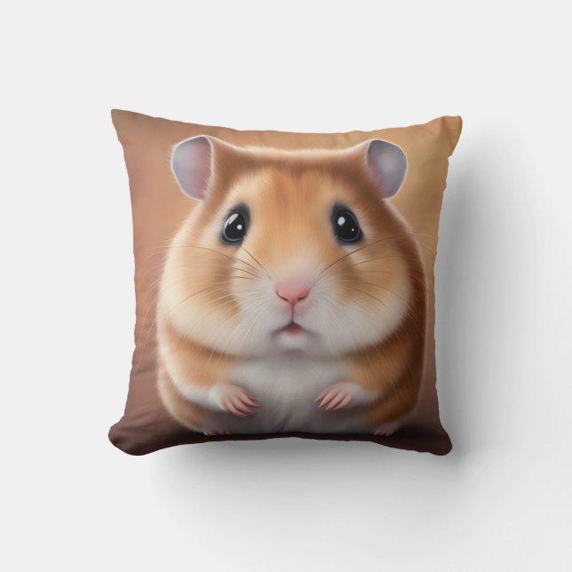 Cute Hamster Kussen (Voorkant)