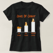 Cute Hamster Level of Crazy Cat People Dog People T-shirt (Design voorkant)