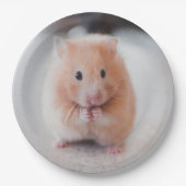 Cute Hamster Love Animals Papieren Bordje (Voorkant)
