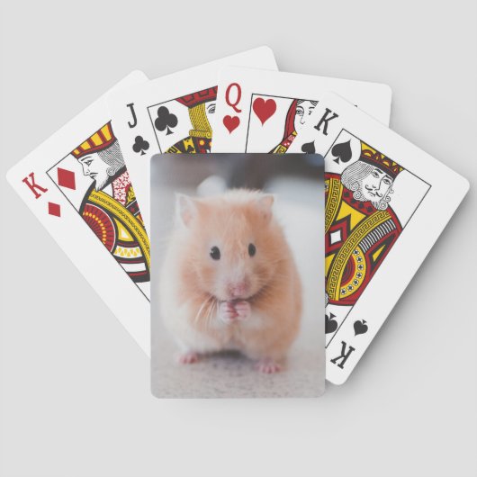 Cute Hamster Love Animals Pokerkaarten (Achterkant)