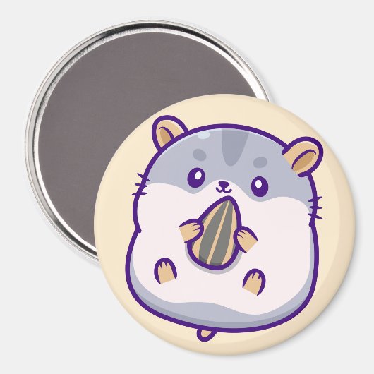 Cute Hamster Magneet (Voorkant / Achterkant)
