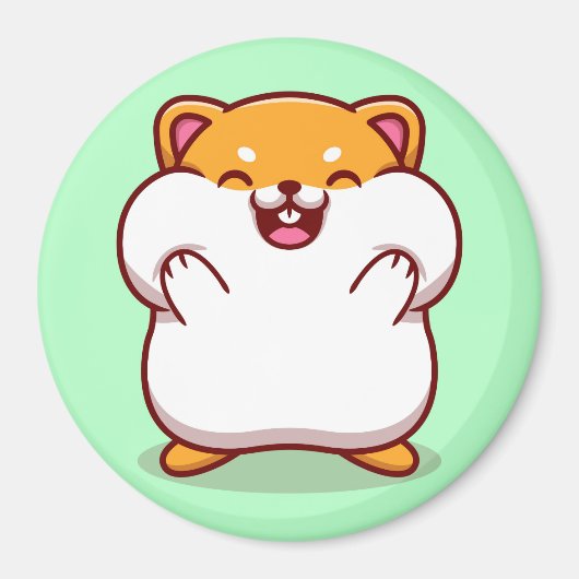 Cute Hamster Magnet (Voorkant)