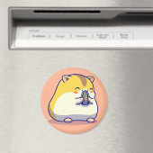 Cute Hamster Magnet (Insitu (Vaatwasser))