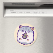 Cute Hamster Magnet (Insitu (Vaatwasser))
