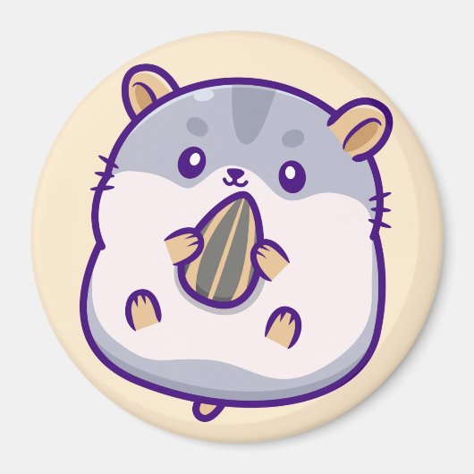 Cute Hamster Magnet (Voorkant)