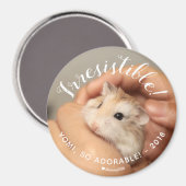 Cute Hamster, onweerstaanbaar Magneet (Voorkant / Achterkant)
