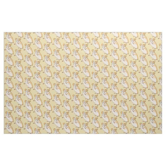 Cute Hamster Pattern Stof (Yard (91,4 cm))