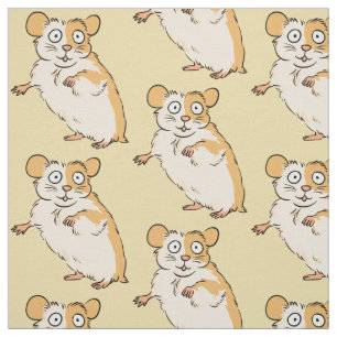 Cute Hamster Pattern Stof