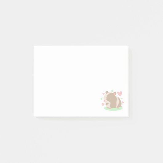 Cute Hamster  Post-it® Notes (Voorkant)