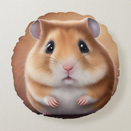 Cute Hamster Rond Kussen