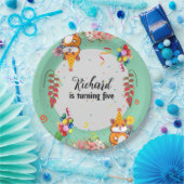 Cute Hamster ThUnited Kind Birthday Party Papieren Bordje (Feest)