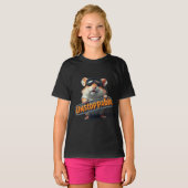 Cute Hamster “Unstoppable” – Kawaii Motivation T-shirt (Voorkant volledig)