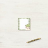 Cute Hamster with Lotus Leaf Frame Post-it® Notes (Op bureau)