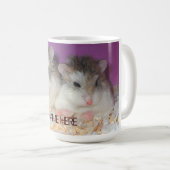 Cute Hamsters in Love Mok met naam (Voorkant rechts)