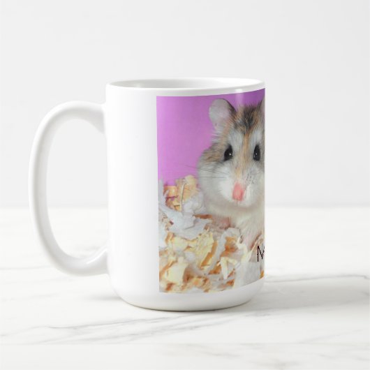 Cute Hamsters in Love Mok met naam (Links)