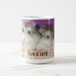 Cute Hamsters in Love Mok met  naam