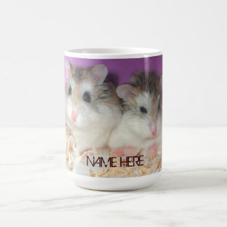Cute Hamsters in Love Mok met  naam