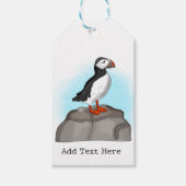 Cute Hand draw Puffin Cadeaulabel (Voorkant)