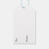 Cute Hand draw Puffin Cadeaulabel (Achterkant)