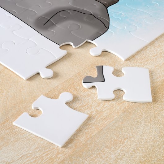 Cute Hand draw Puffin Legpuzzel (Zijkant)