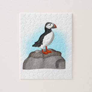 Cute Hand draw Puffin Legpuzzel