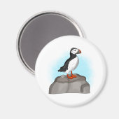 Cute Hand draw Puffin Magneet (Voorkant / Achterkant)