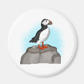 Cute Hand draw Puffin Magneet (Voorkant)