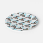 Cute Hand draw Puffin Papieren Bordje (Gekanteld)