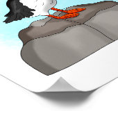 Cute Hand draw Puffin Poster (Hoek)